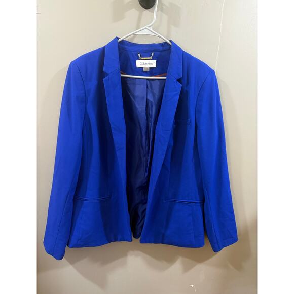 Size 16 Calvin Klein Women’s royal blue blazer - Picture 2 of 5
